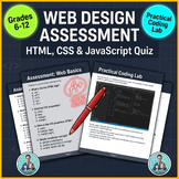 Web Design Assessment & Quiz | HTML, CSS, JavaScript | Practical Coding Lab