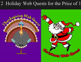 Web Quests for Thanksgiving & Christmas - Computer Skills