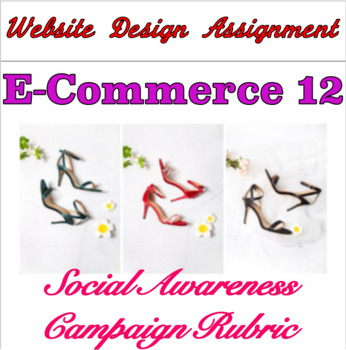 Preview of Web Site Design Assignment + Social Awareness Campaign Rubric, E-Commerce 12