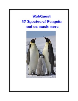 Preview of Penguins- 17 Species and so much more-WebQuest