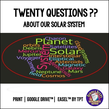 Preview of WebQuest Activity Solar System | Print | Google Drive™ | Easel™