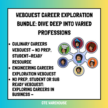 Preview of WebQuest Career Exploration Bundle: Dive Deep into Varied Professions