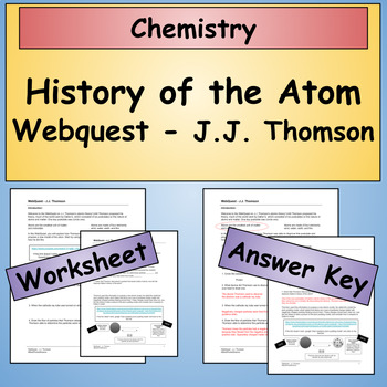 Preview of WebQuest - J.J. Thomson - History of the Atom