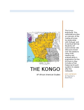 Preview of WebQuest The Kongo AP African American Studies
