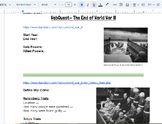 WebQuest WW2- THE END (Google Doc)