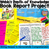 Webb's Depth of Knowledge Book Report Brochure: Dive Deepe