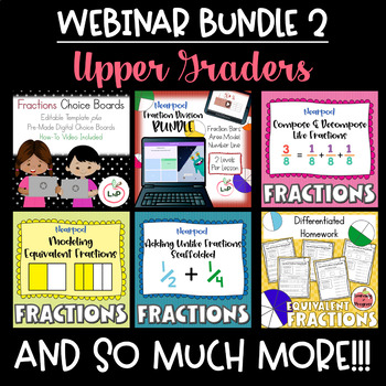 Preview of Webinar Bundle 2 Upper Grade - Special Offer - Distance Learning Differentiation