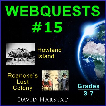 Preview of Webquest: Amelia Earhart & Roanoke Island