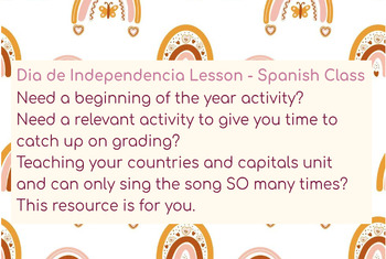 Preview of Webquest & Gallery Walk - Independence Day in Spanish speaking countries