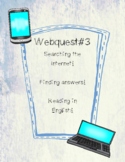 Webquest – General Knowledge #3