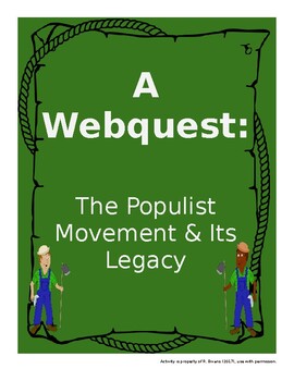 Preview of Webquest - Populism