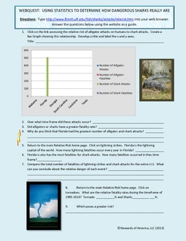 Preview of Webquest:  Should You Fear Sharks or Should They Fear Humans?  Coastal Ecosystem