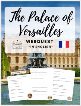 Preview of Webquest: "The Palace of Versailles" - Culture of France *ENGLISH version*