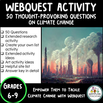 Preview of Internet Scavenger Hunt - Webquest on Climate Change - Research-Based Learning