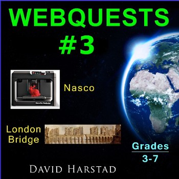 Preview of Webquest Fourth Grade: London Bridge & Nasco Catalog Activities