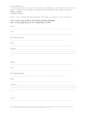 Website Citation Worksheet