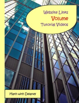 Preview of Website Links (Volume) Tutorial Videos
