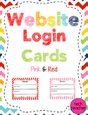 Website Login Cards