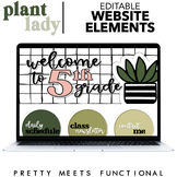 Website Pieces for Class Website - Button and Banner Templ