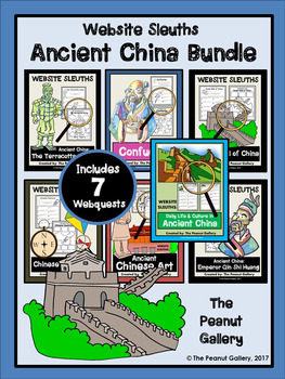 Preview of Website Sleuths: Ancient China Bundle | Web/ Internet Search | Scavenger Hunt