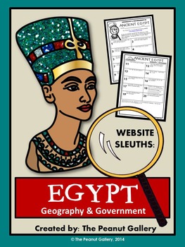 Preview of Website Sleuths- Ancient Egypt (Geography and Government) | Web/ Internet Search