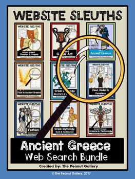 Preview of Website Sleuths: Ancient Greece Web Search Bundle