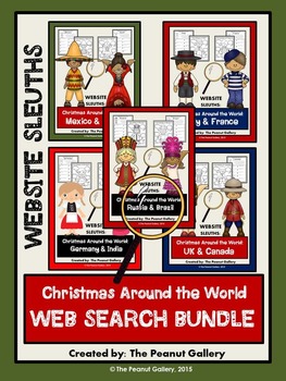 Preview of Website Sleuths: Christmas Around the World Bundle | Web/ Internet Search