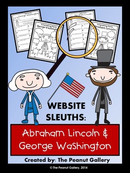 Preview of Website Sleuths: George Washington and Abraham Lincoln | Web/ Internet Search