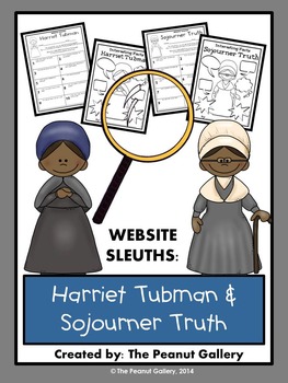 Preview of Website Sleuths: Harriet Tubman and Sojourner Truth