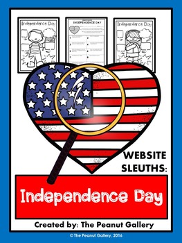 Preview of Website Sleuths: Independence Day (Fourth of July)