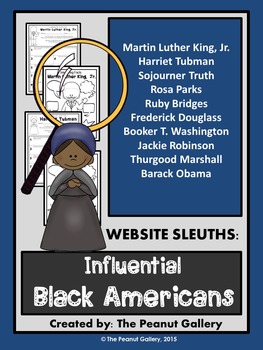 Preview of Website Sleuths: Influential Black Americans Bundle