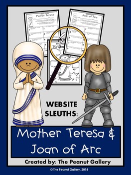 Preview of Website Sleuths: Mother Teresa and Joan of Arc