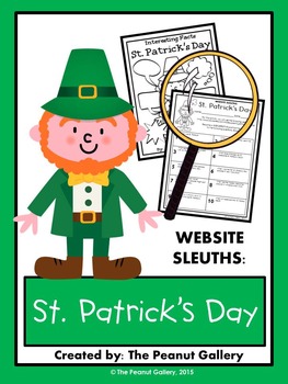 Preview of Website Sleuths: St. Patrick's Day | Web/ Internet Search | Scavenger Hunt