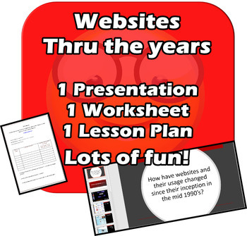 Preview of Websites Thru the Years - Using the Wayback Machine. Fun, EDITABLE Tech lesson