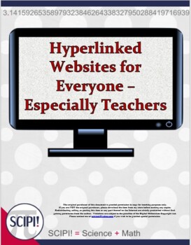 Preview of Over 200 Hyperlinked URL Educational Website Addresses for All Subjects