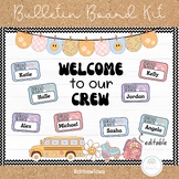 Welcome To Our Crew Bulletin Board Back To School Groovy C