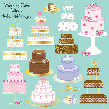 Wedding Cake Picture for Classroom / Therapy Use - Great Wedding Cake  Clipart