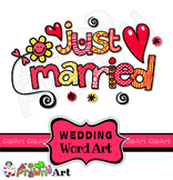 Wedding Clip Art Romantic Love Font Text Titles