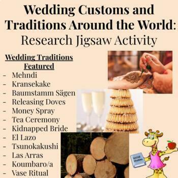 Preview of Wedding Customs and Traditions Around the World - Research Jigsaw