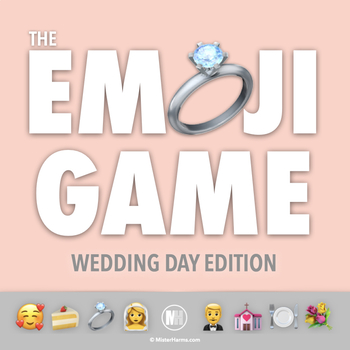 Preview of Bridal Shower Activity, Wedding Day Emoji Pictionary Guessing Game | I DO!