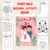 Wedding activity - Printable - Kids Wedding Activity Book 