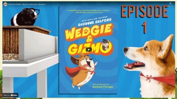 Wedgie & Gizmo Novel Study: 12 Writing Prompts and 12 Quizzes by