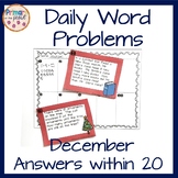 Word Problems Answers within 20 for December