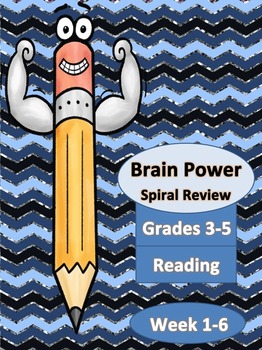 Preview of Week 1-6 Spiral Homework for Reading Grades 3-5