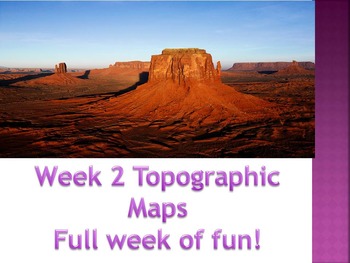Preview of Week 2 Topographic maps
