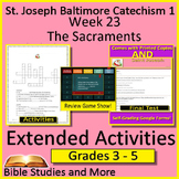 Week 23, St. Joseph Baltimore Catechism I Lesson 23 Game, 