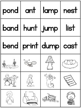 Week 9 - final blends (mp, nd, nt, st) - 1st Grade Phonics | TpT