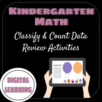 Preview of Week-Long Kindergarten Math Review - Classify and Count Data