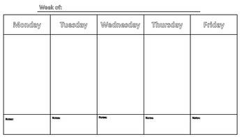 Week Planners by ByMiss | TPT