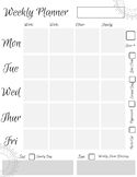 Week at a Glance Printable - Working Flylady Control Journ